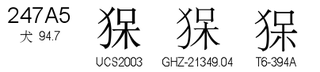 U+247A5